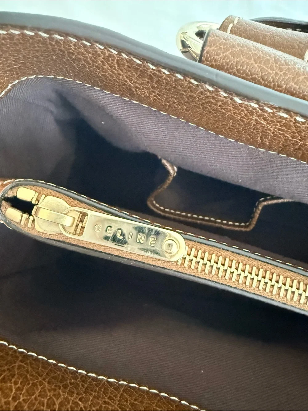 Authentic Celine Canvas and Leather Boogie Bag